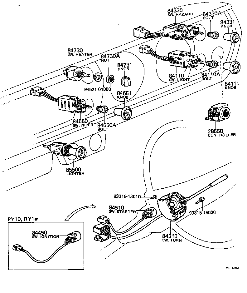 28610-46011 RELAY ASSY, GLOW PLUG product image