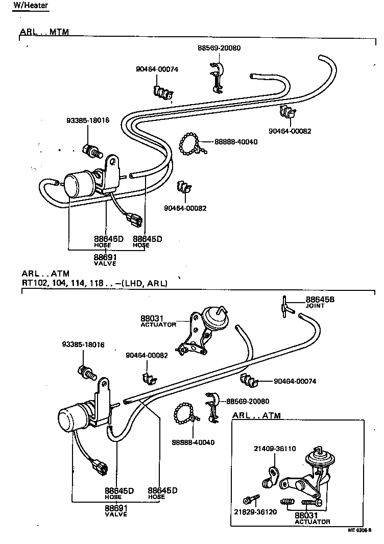 88686-20040 ACTUATOR SET, IDLE-UP product image