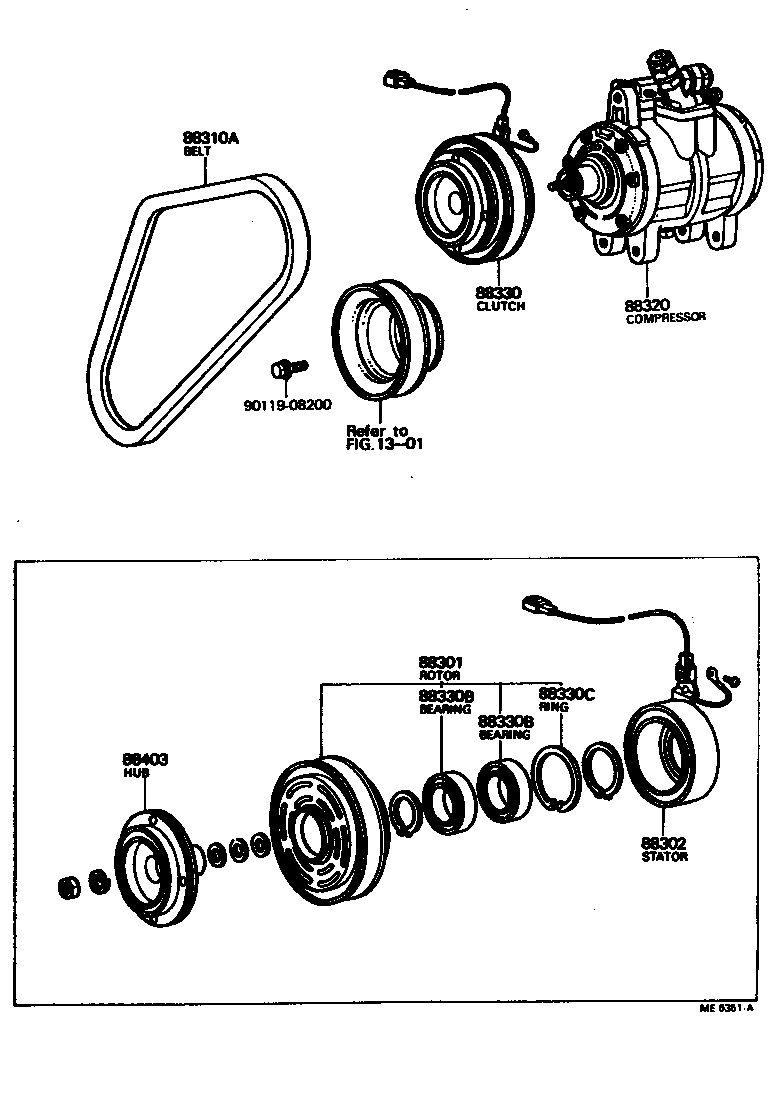 Toyota 88313-22010 SHOE, PISTON
