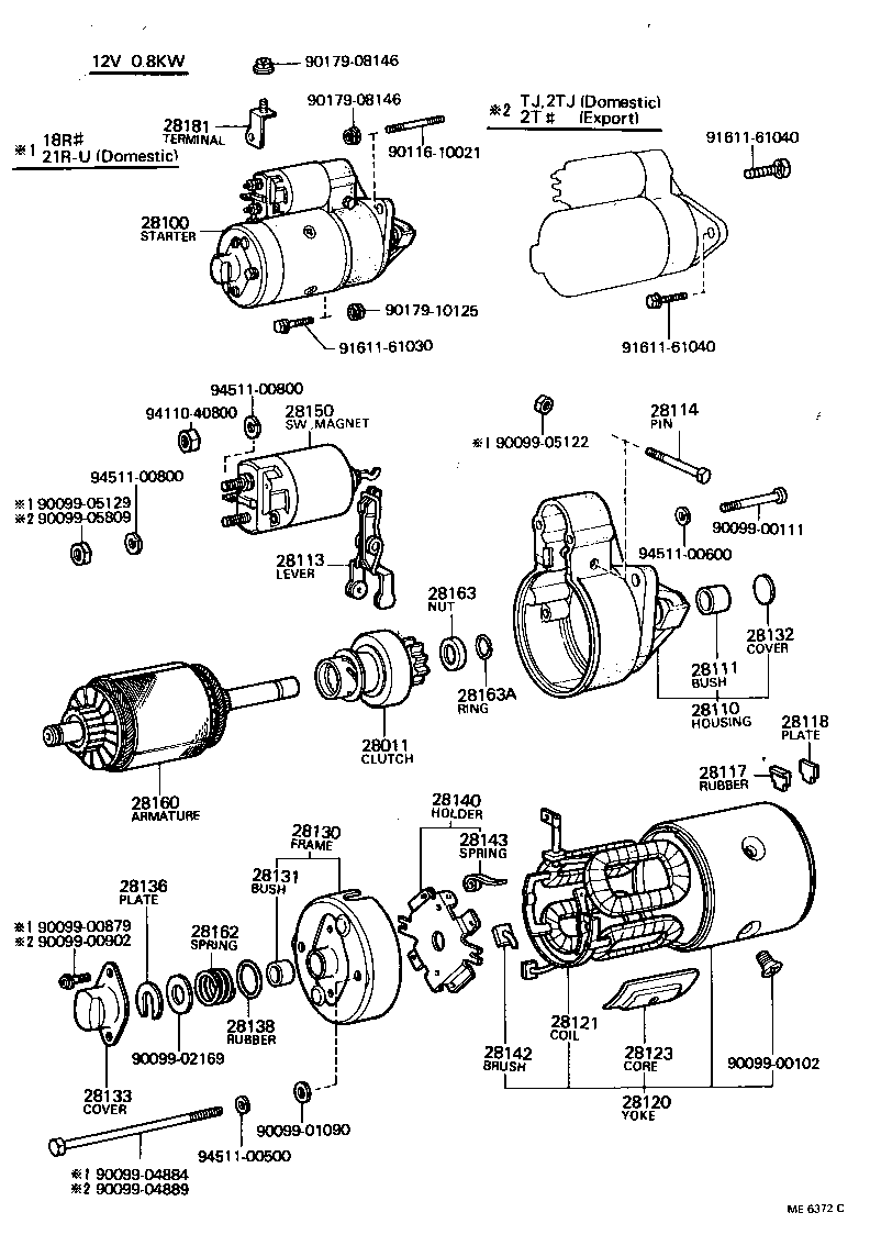 28100-34070 STARTER ASSY product image