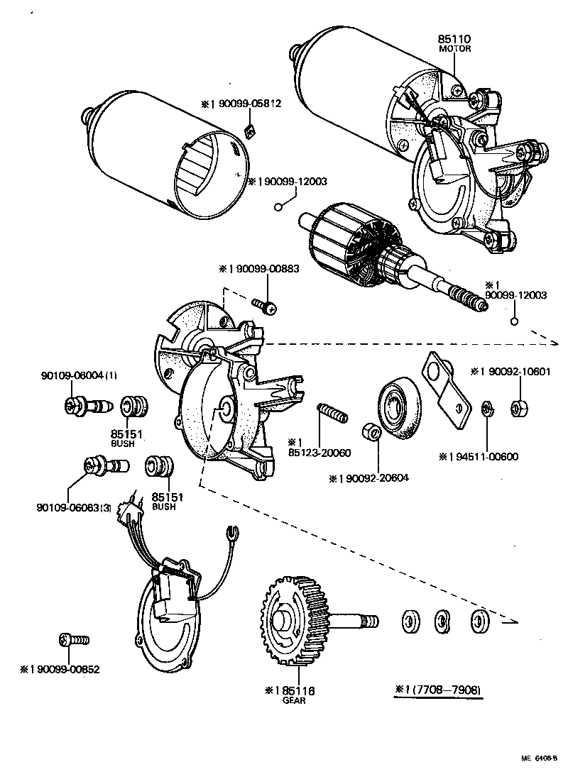 85192-14030 COVER, WINDSHIELD WIPER ARM product image