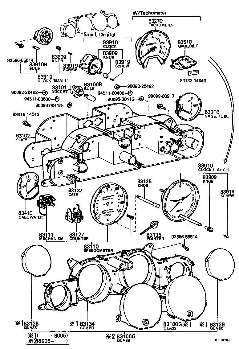 83241-14441 SPEEDOMETER ASSY product image