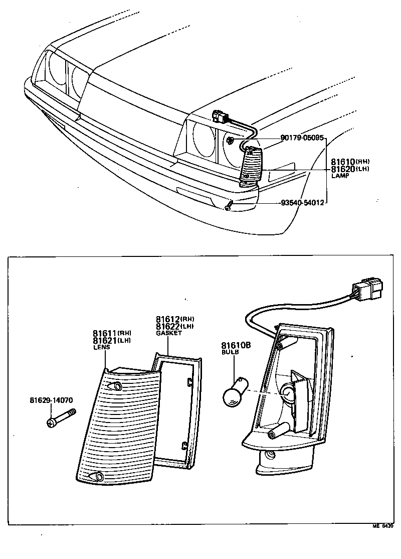 81610-19145 LAMP ASSY, PARKING & CLEARANCE, RH product image
