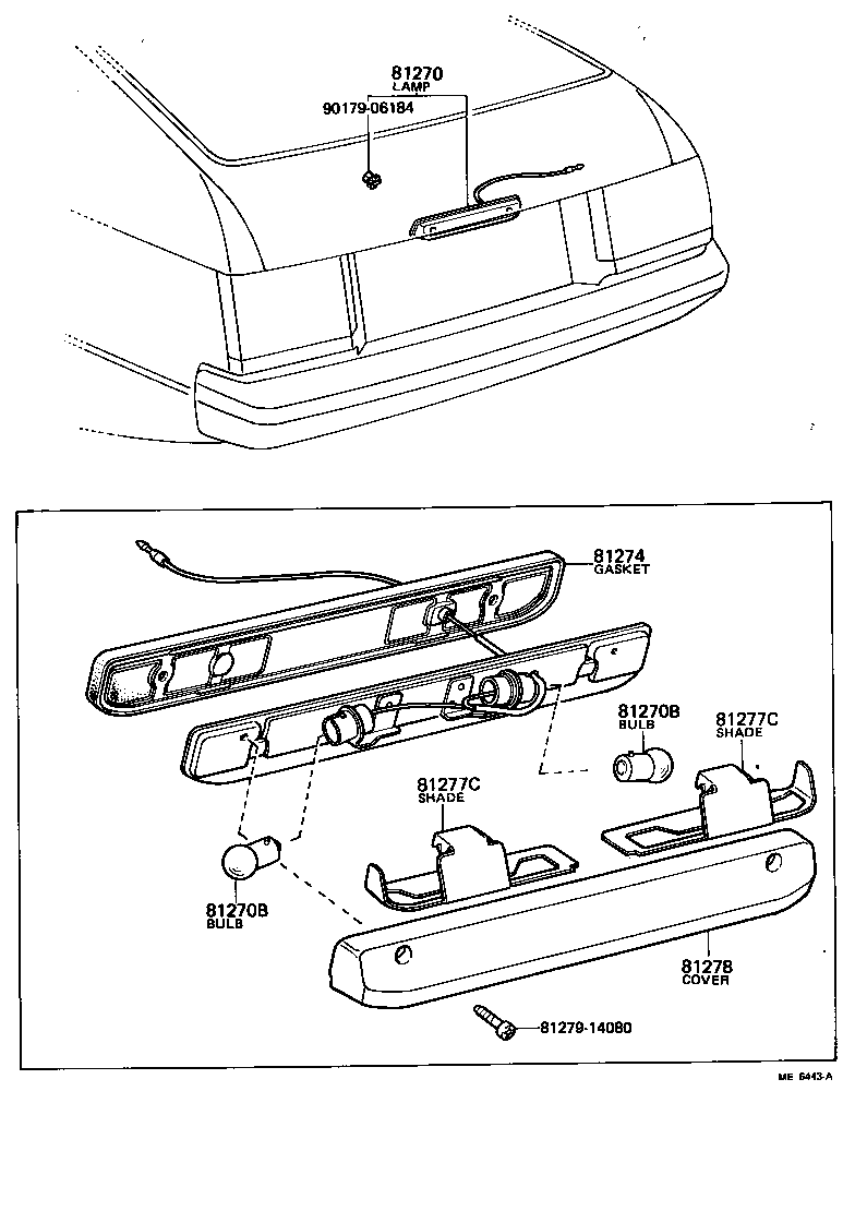 81270-19375 LAMP ASSY, LICENSE PLATE product image