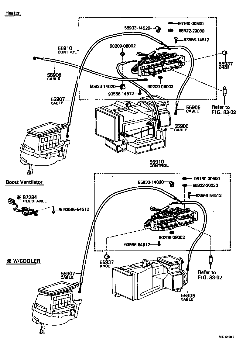 55910-14934 CONTROL ASSY, HEATER OR BOOST VENTILATOR product image