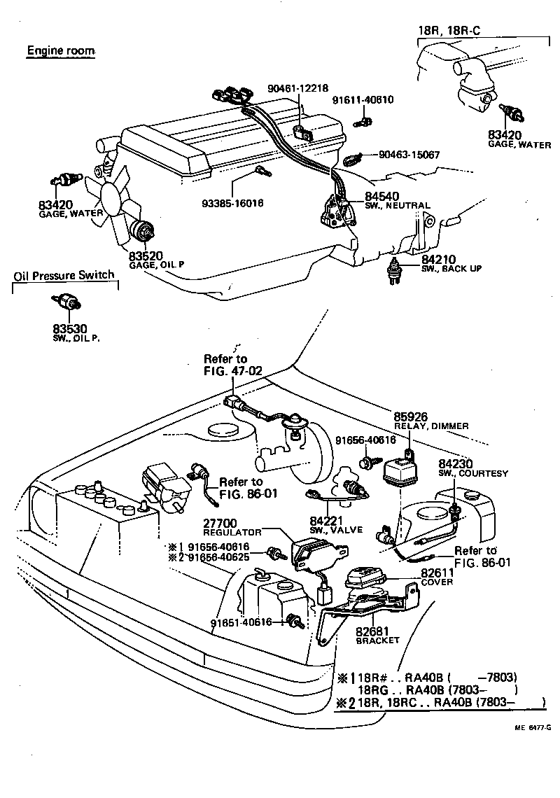 27790-41010 RELAY ASSY, CHARGE LAMP product image