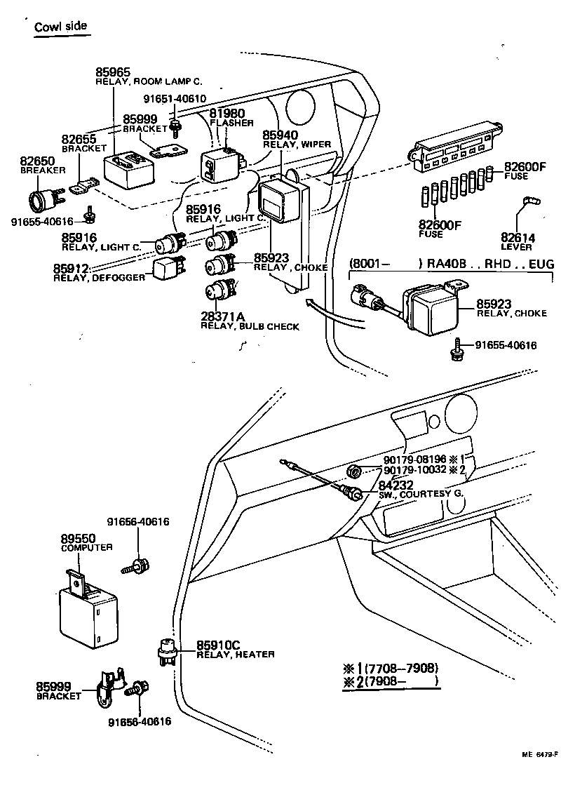 27790-41010 RELAY ASSY, CHARGE LAMP product image