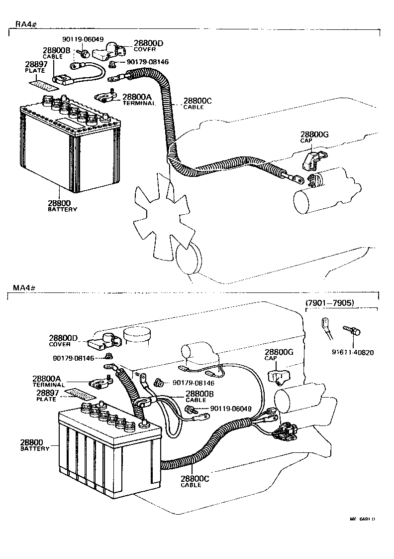 Toyota 82823-14030 CAP, TERMINAL(FOR STARTER)