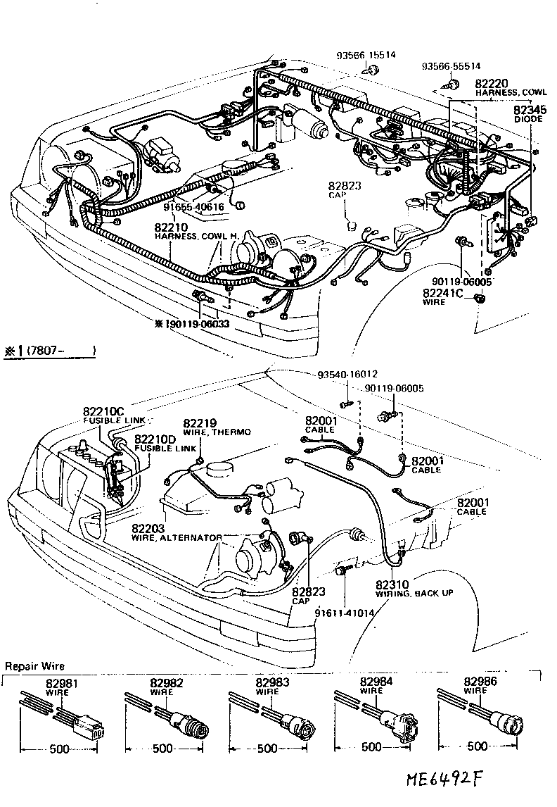 Toyota 82219-14011 WIRE, THERMO SENSOR