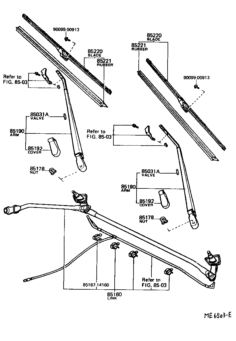 Toyota 85031-14010 VALVE SUB-ASSY, WASHER
