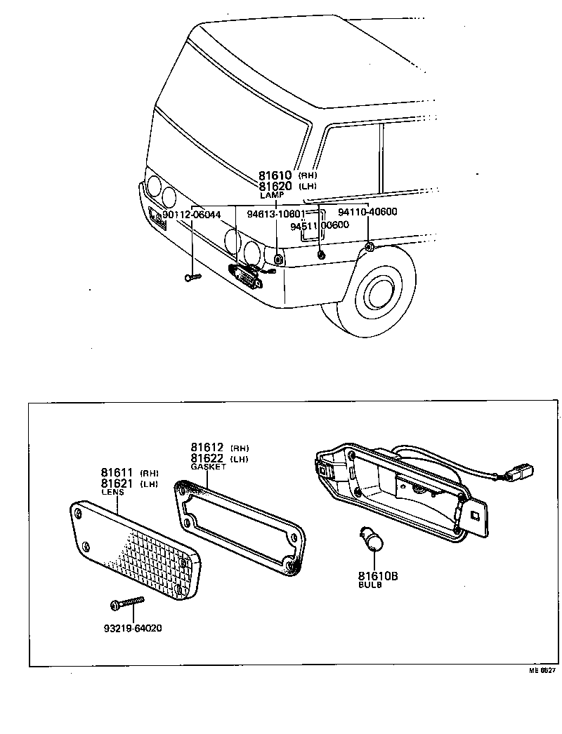 81620-39115 LAMP ASSY, PARKING & CLEARANCE, LH product image