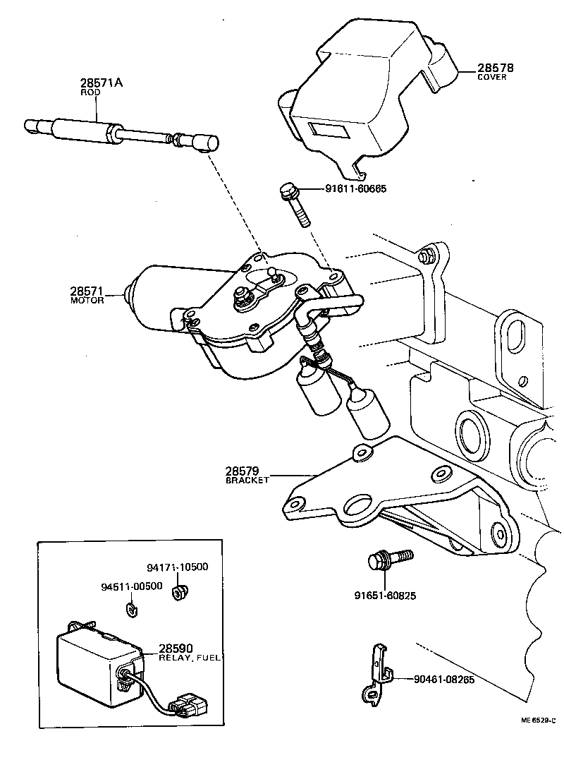 28590-56080 RELAY ASSY, FUEL CONTROL product image