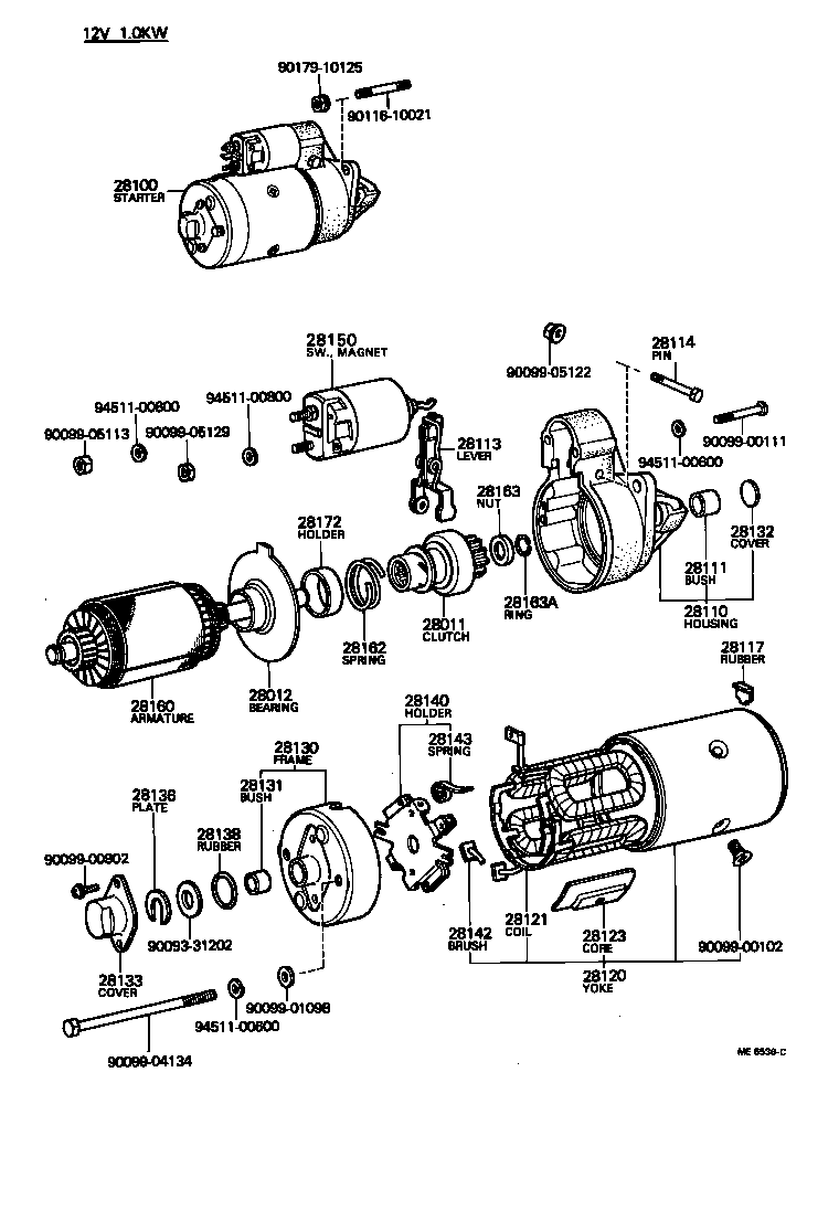 28100-47040 STARTER ASSY product image