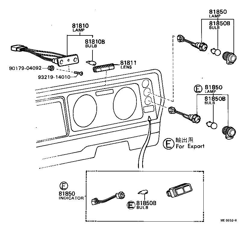 81850-36050 LAMP ASSY, INDICATOR product image