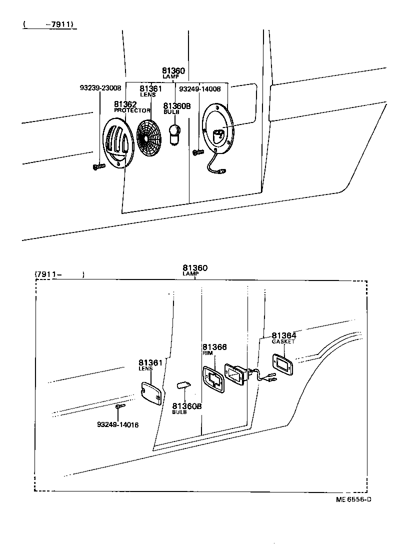 81205-90744 LAMP ASSY, ROOM, NO.2 product image