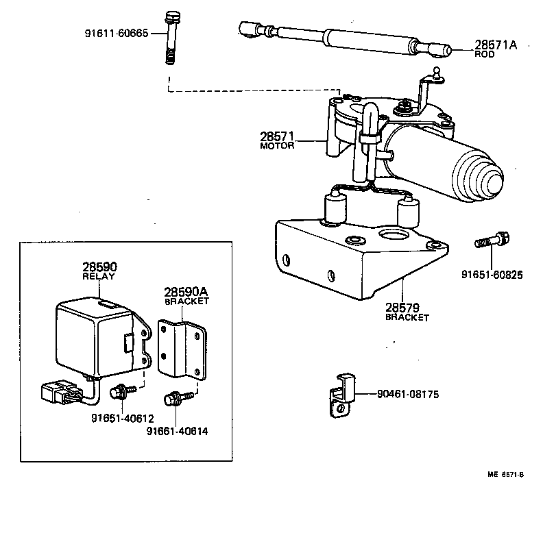 28571-56060 MOTOR, FUEL CONTROL product image