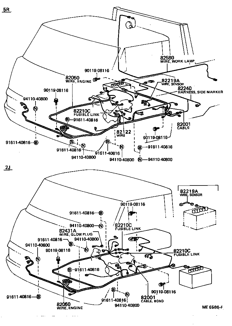 82304-95402 WIRE, FUEL GAGE product image