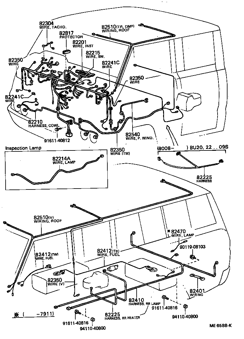 82304-95402 WIRE, FUEL GAGE product image