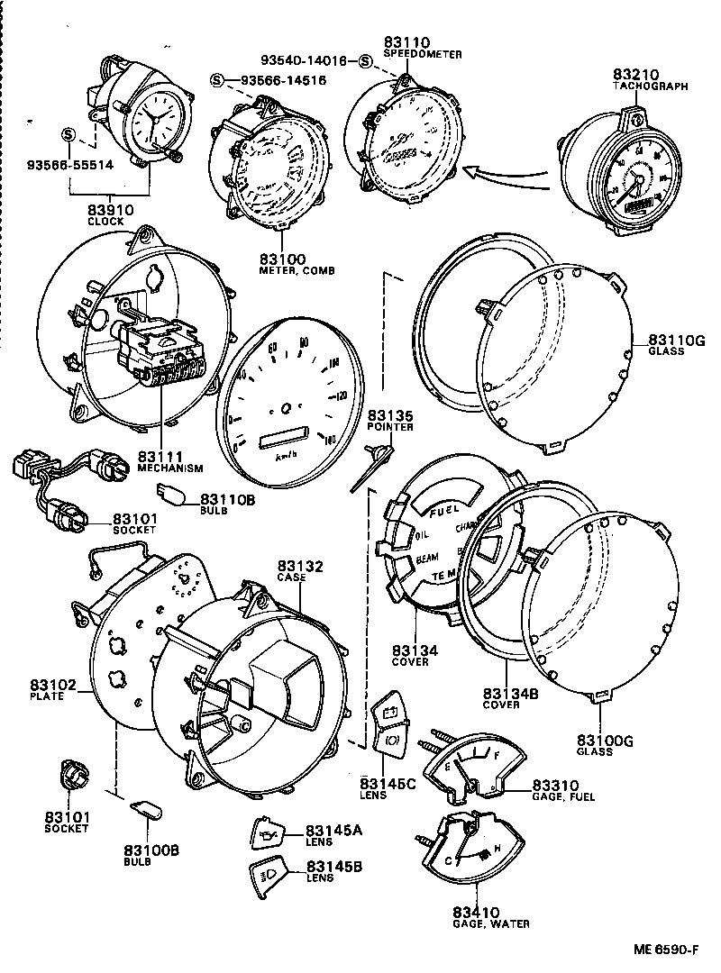 83132-95401 CASE, COMBINATION METER product image