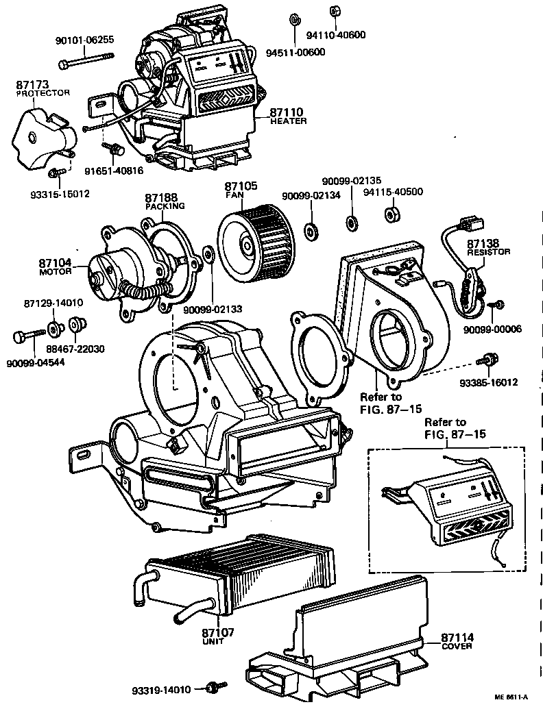 87138-36070 RESISTOR, HEATER BLOWER product image