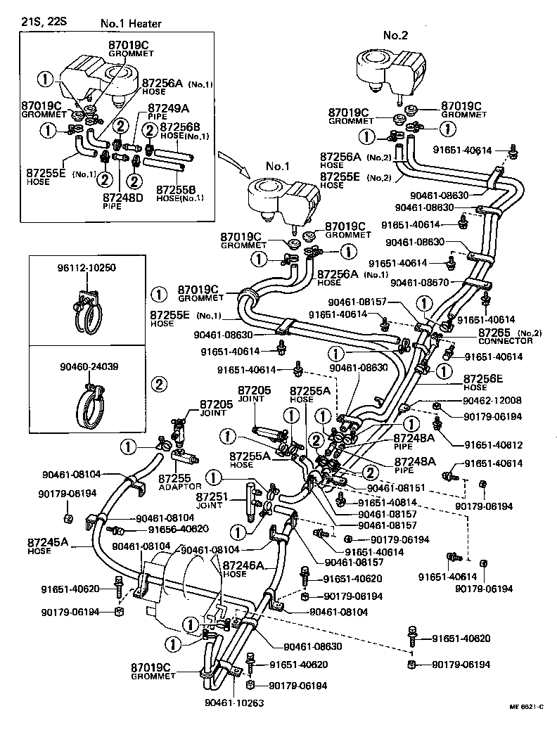 87206-60101 JOINT OR UNION, FRONT HEATER HOSE THROUGH OR INLET VALVE product image