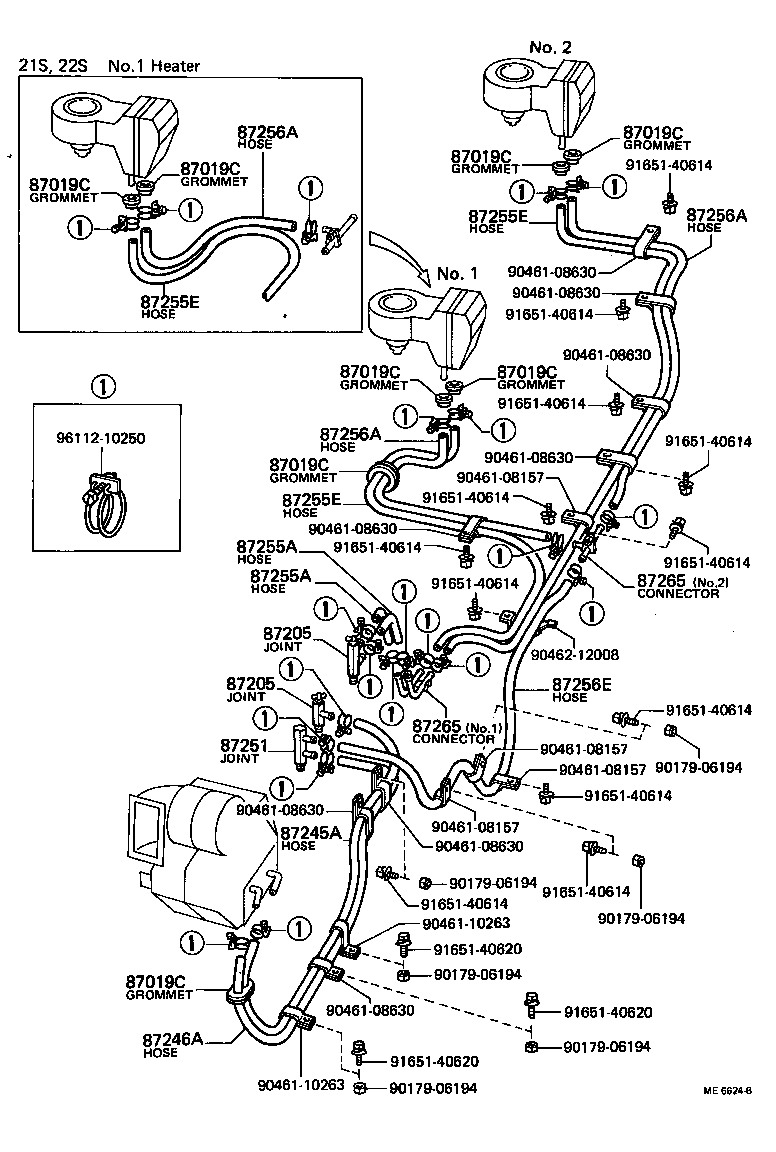 87206-60101 JOINT OR UNION, FRONT HEATER HOSE THROUGH OR INLET VALVE product image
