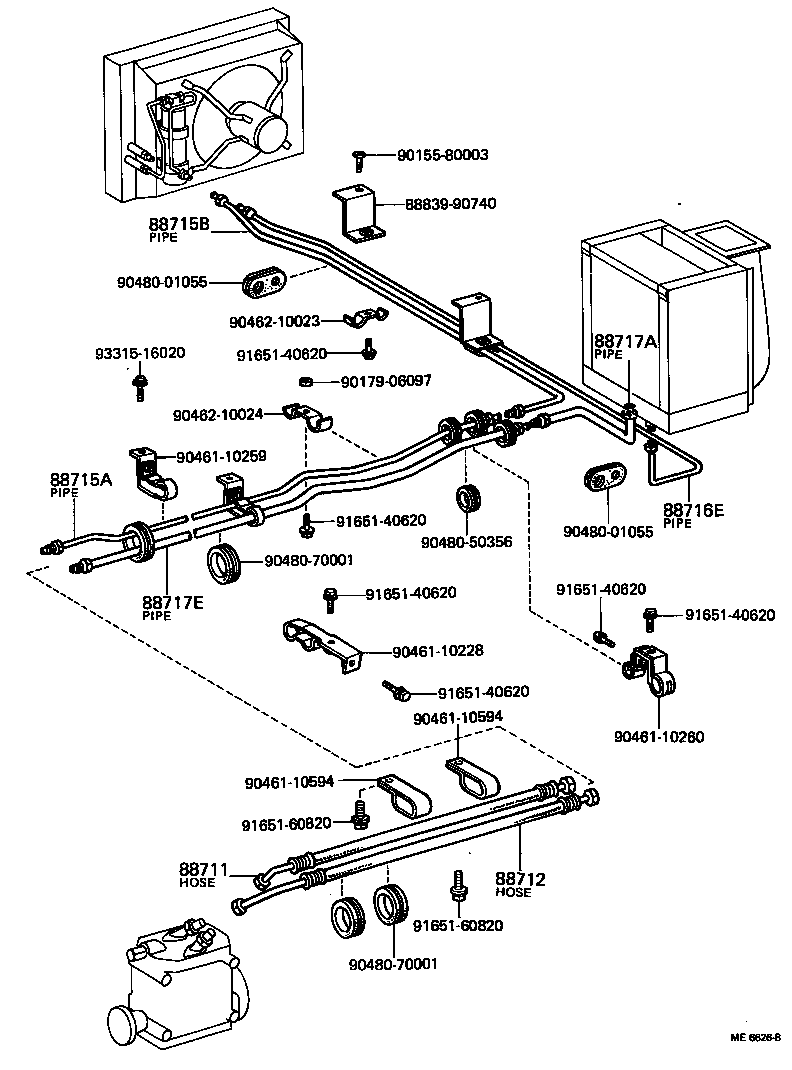 88454-36060 SHROUD, COOLER BLOWER FAN product image