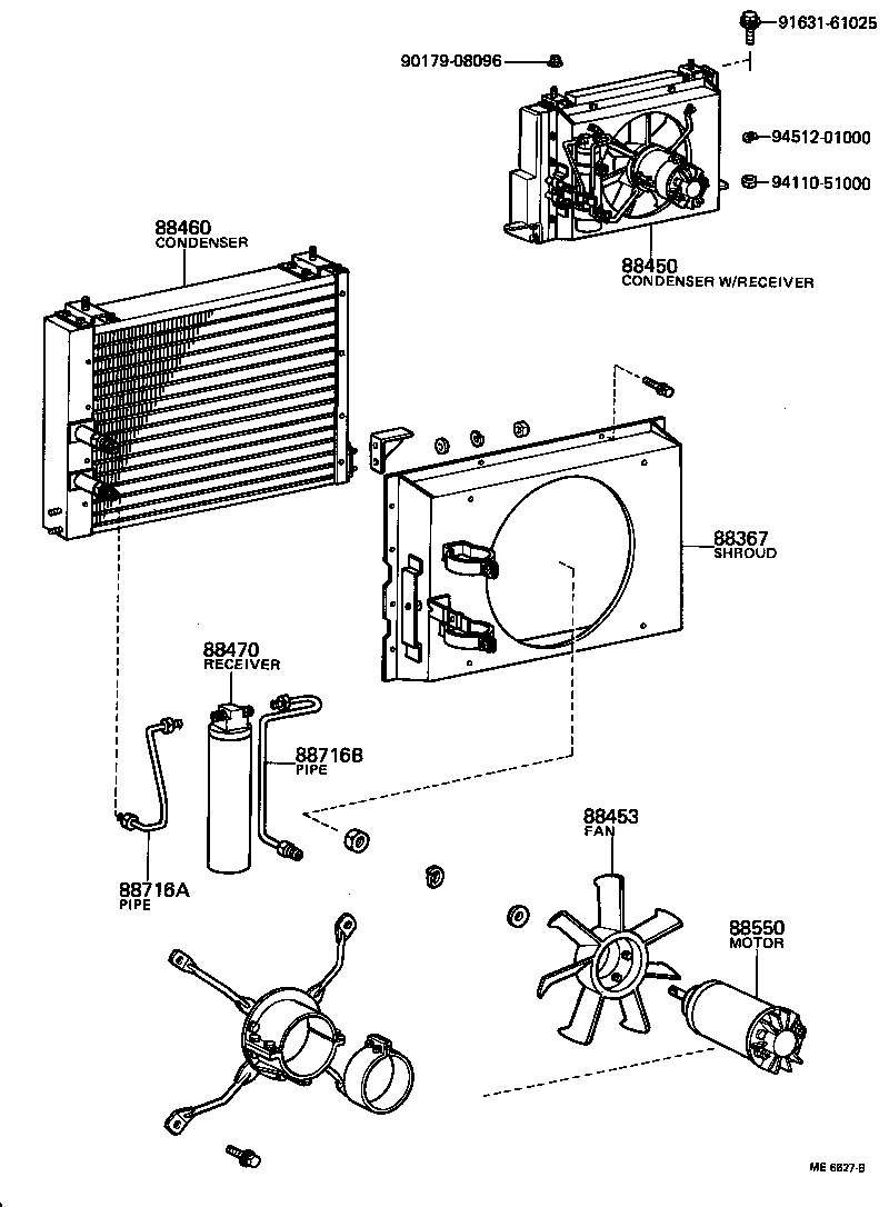 88454-36060 SHROUD, COOLER BLOWER FAN product image