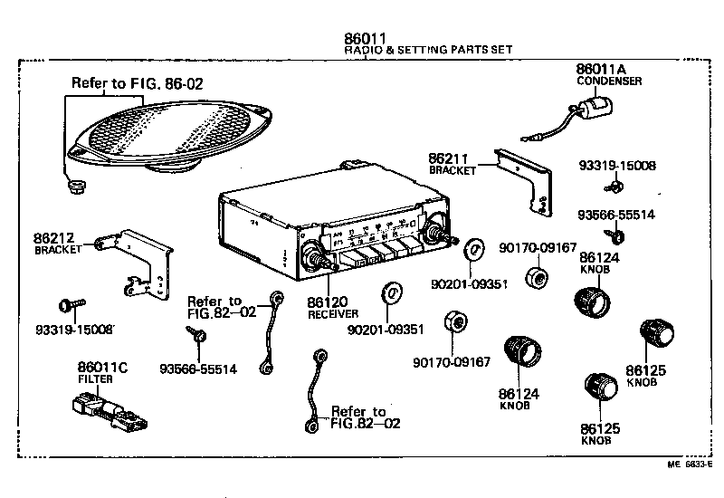 86120-20200 RECEIVER ASSY, RADIO product image