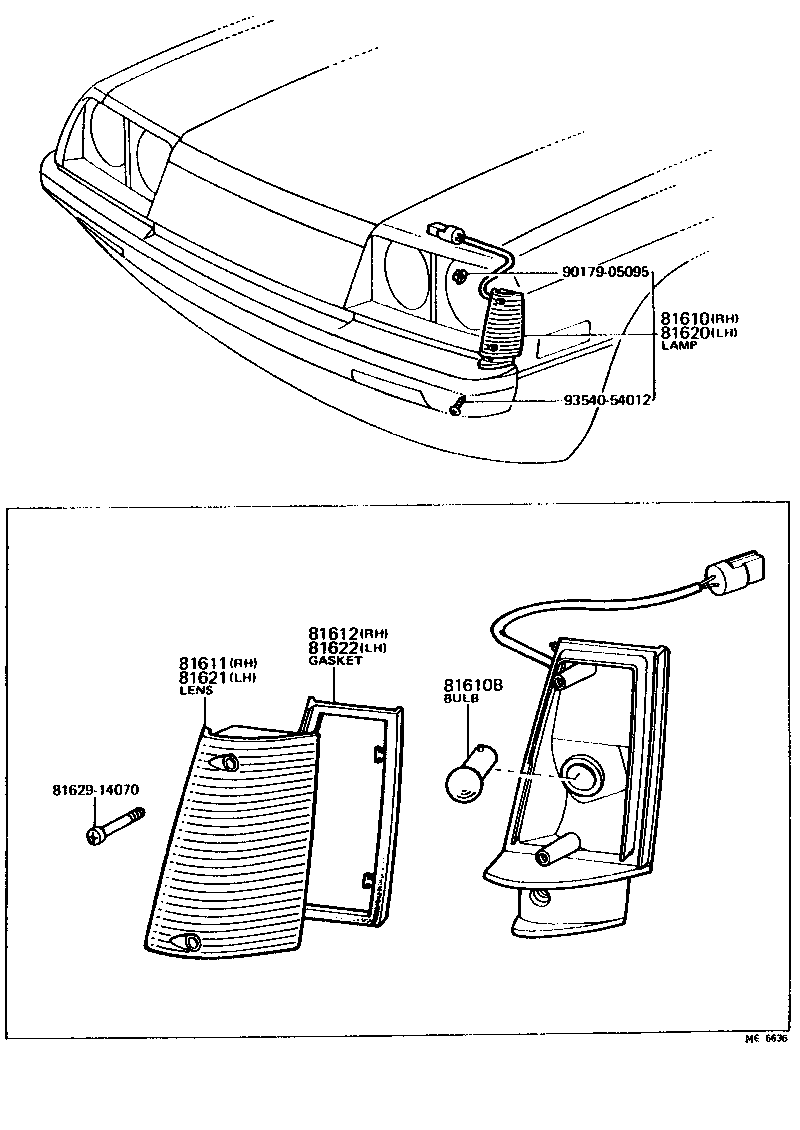 81610-19136 LAMP ASSY, PARKING & CLEARANCE, RH product image