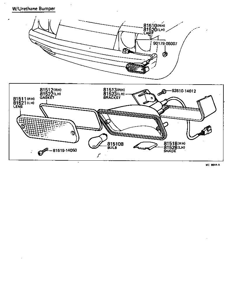 81520-19535 LAMP ASSY, FRONT TURN SIGNAL, LH product image