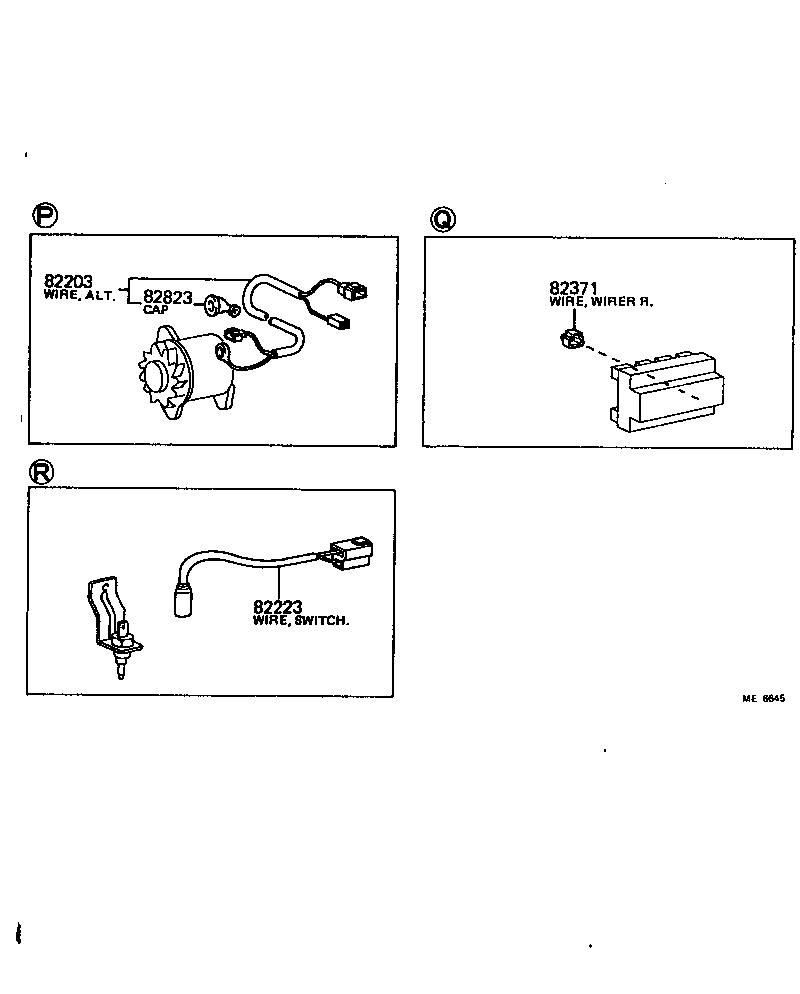 82050-20060 WIRE ASSY, ENGINE product image