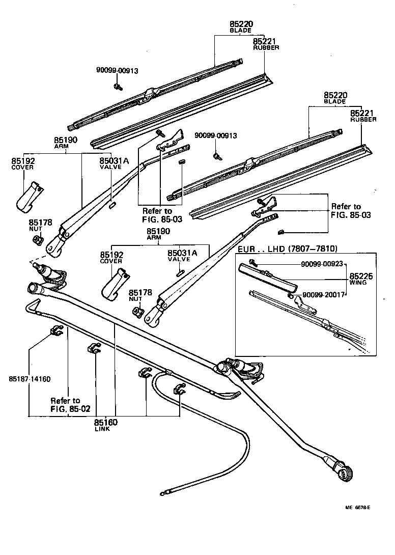 85192-14030 COVER, WINDSHIELD WIPER ARM product image
