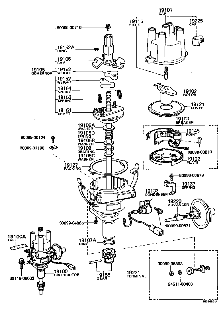 19195-38010 GEAR, SPIRAL, DISTRIBUTOR product image
