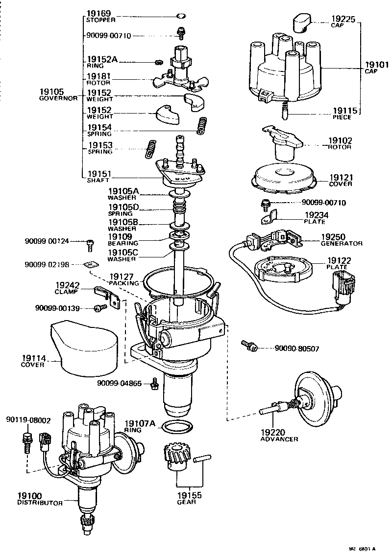 19114-45020 COVER, WATER PROOF(FOR DISTRIBUTOR) product image