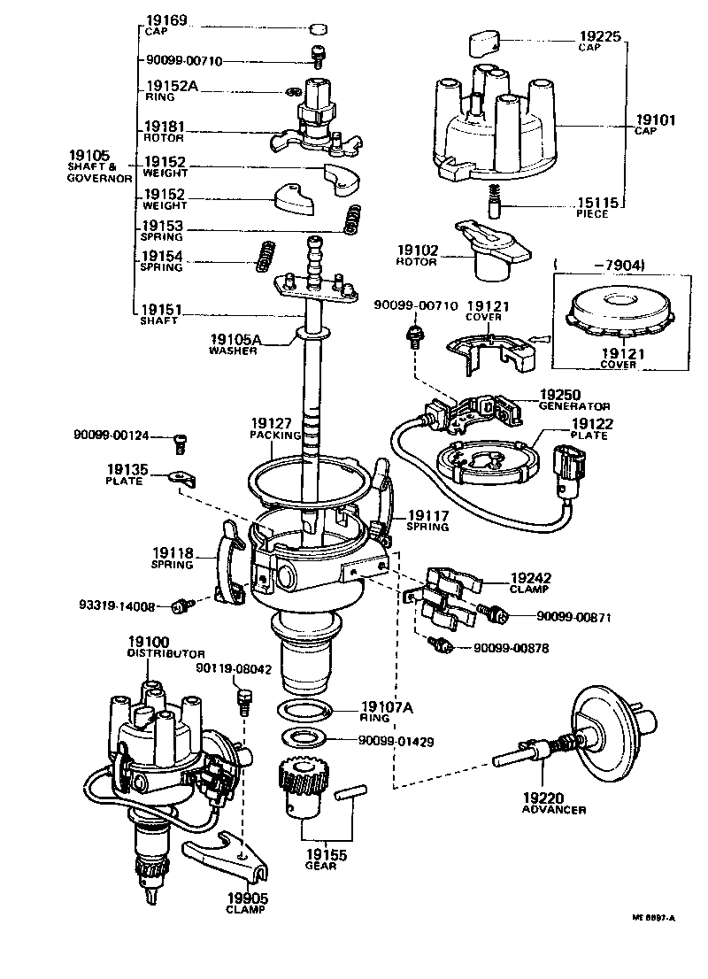 19127-25070 PACKING, DUST PROOF product image