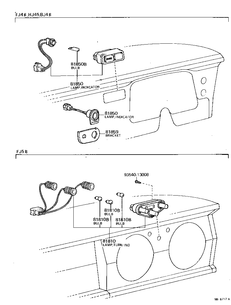 81850-60070 LAMP ASSY, INDICATOR product image