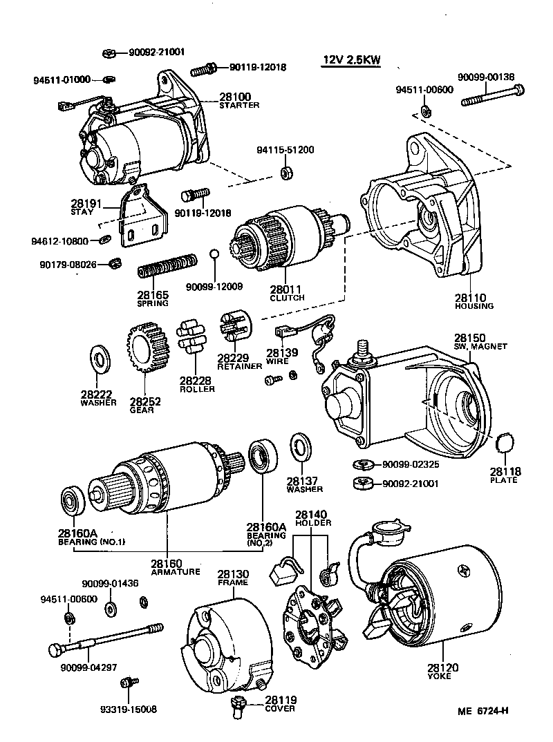 28150-44030 SWITCH ASSY, MAGNET STARTER product image