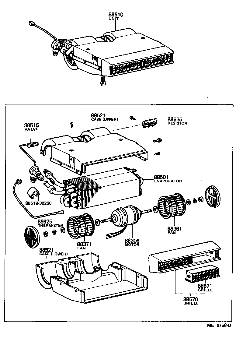 88536-90700 BRACKET, COOLING UNIT, NO.2 product image