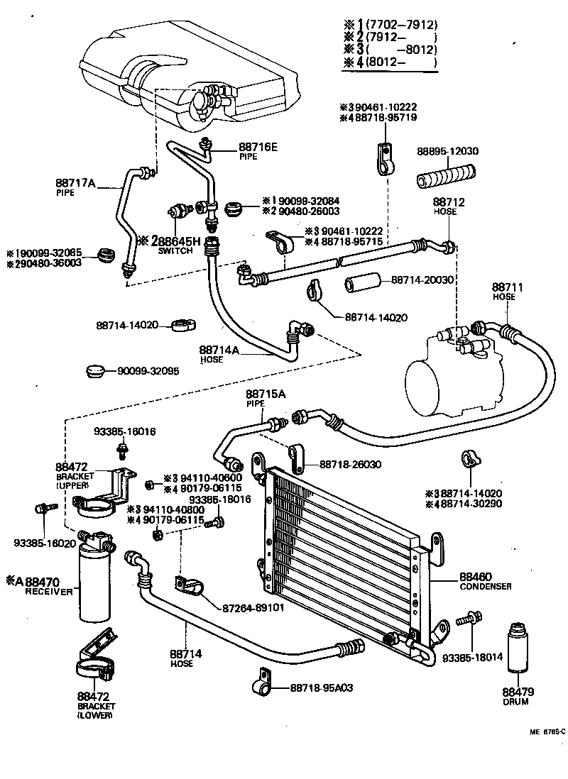 88453-95A00 FAN, COOLING (FOR CONDENSER) product image