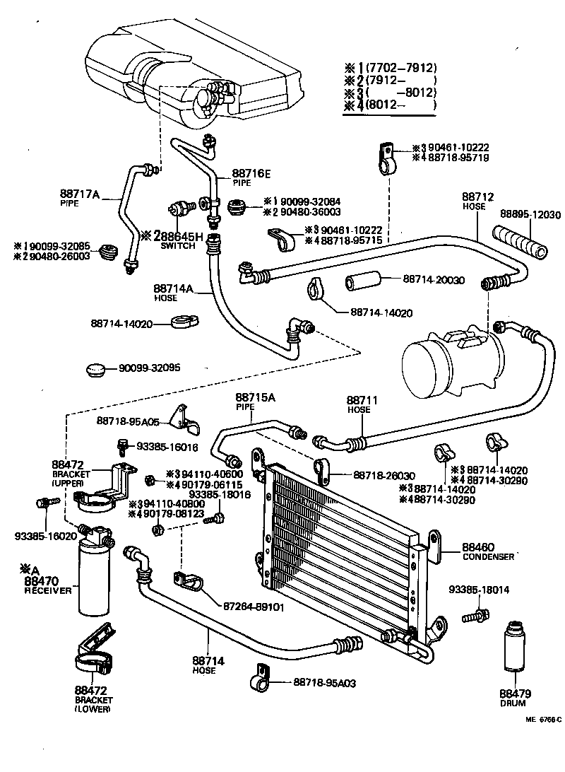 88453-95A00 FAN, COOLING (FOR CONDENSER) product image