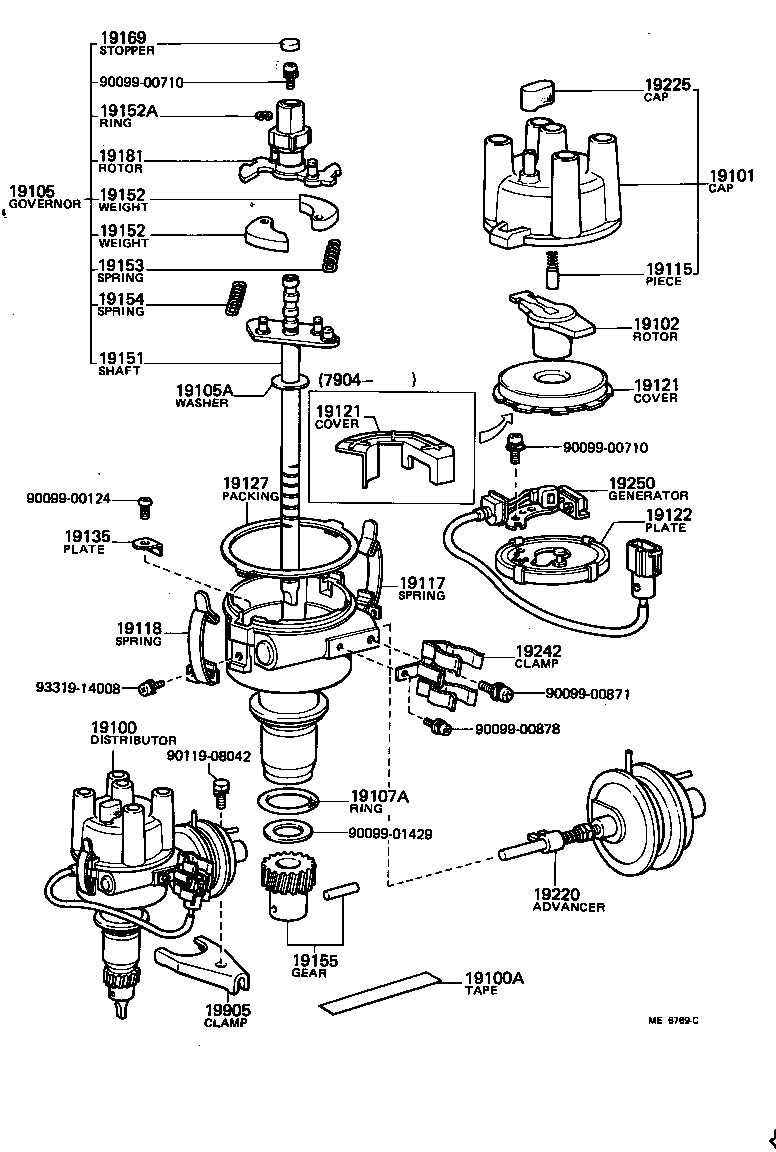 19105-13040 GOVERNOR SUB-ASSY product image