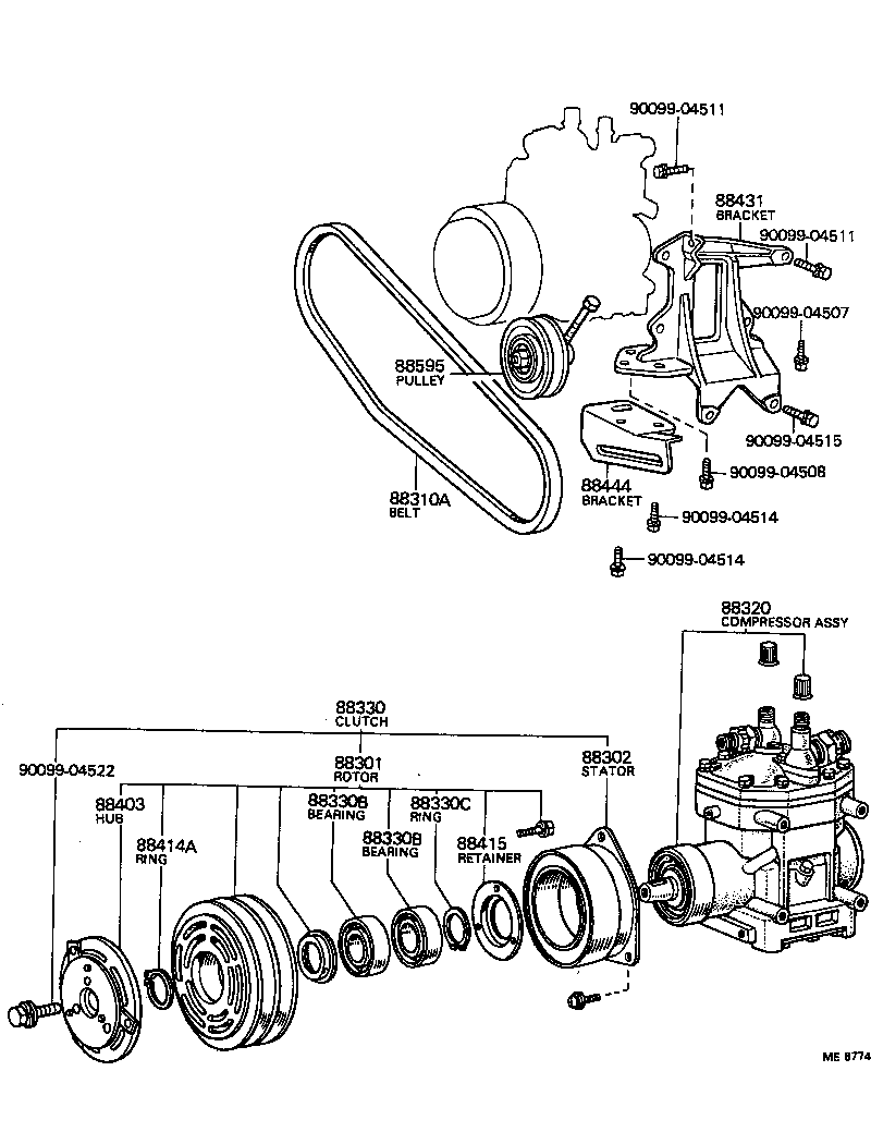 88401-20040 ROTOR SUB-ASSY, MAGNET CLUTCH product image