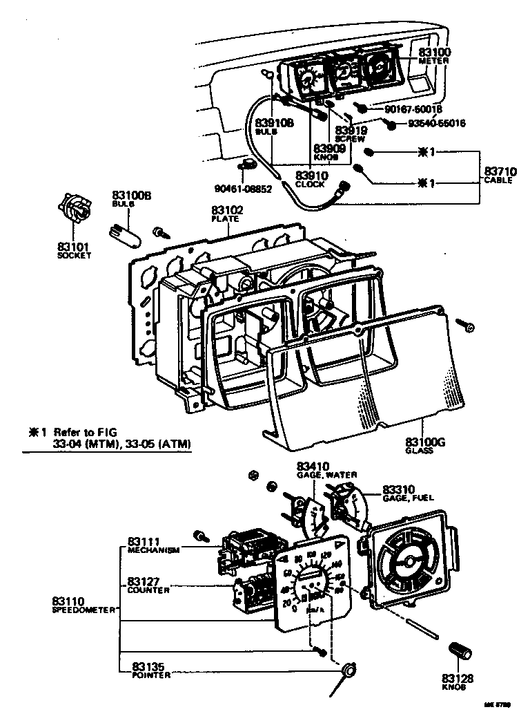 83132-30680 CASE, COMBINATION METER product image