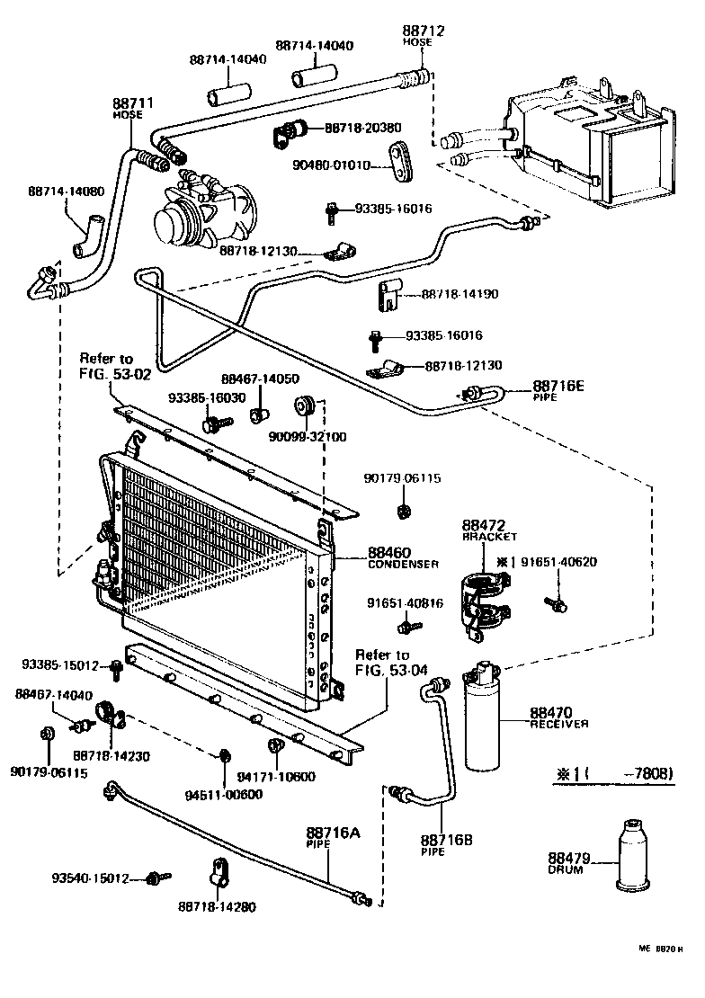 Toyota 88460-14200 CONDENSER ASSY, COOLER