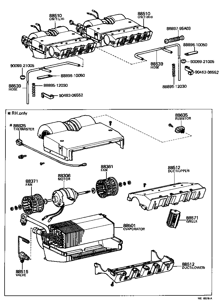 88536-90700 BRACKET, COOLING UNIT, NO.2 product image