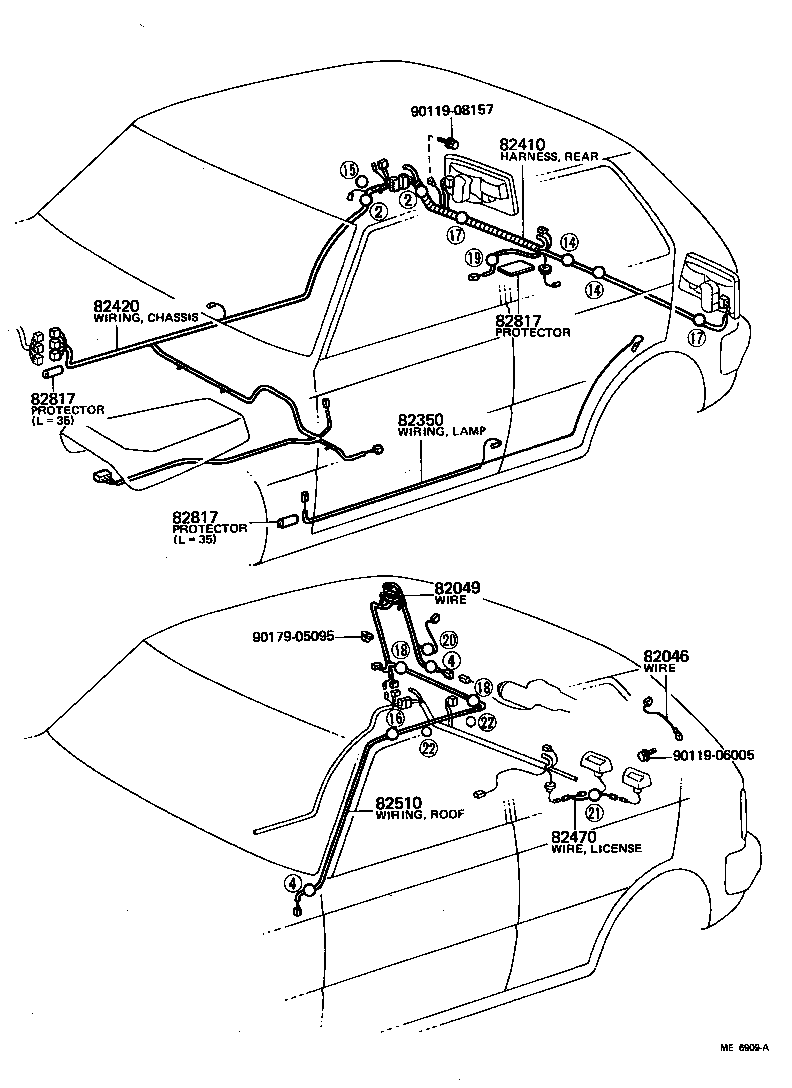 82201-10140 WIRING SUB-ASSY, INSTRUMENT PANEL product image