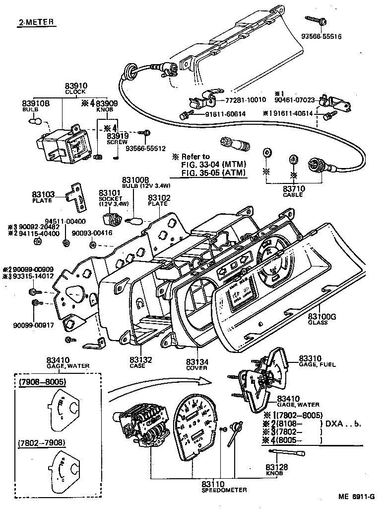 83132-10130 CASE, COMBINATION METER product image