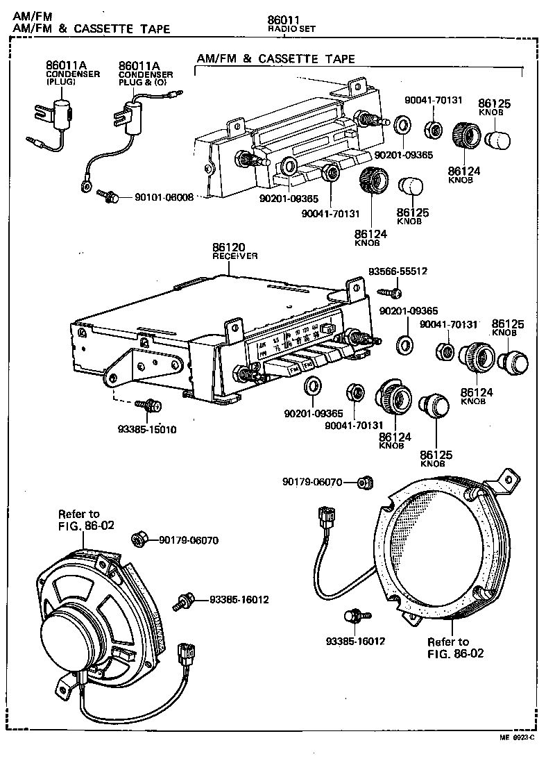 86203-10060 WIRE, STEREO COMPONENT, NO.1 product image