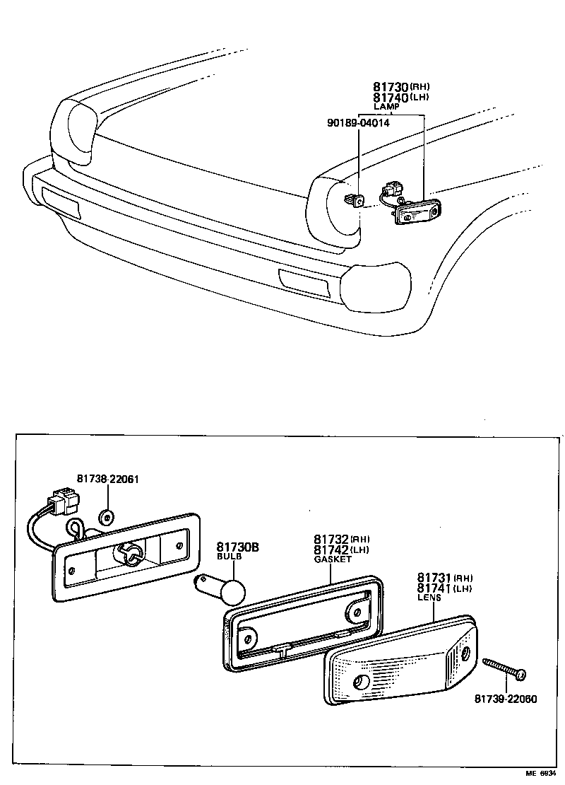81741-14100 LENS, SIDE TURN SIGNAL LAMP, LH product image